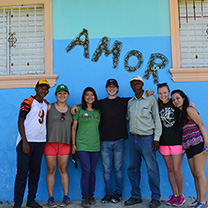 Students on LOVE trip in Jamaica