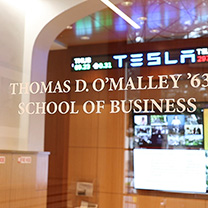 Entrance to O'Malley School of Business