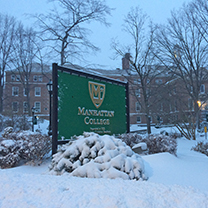 Snowstorm on campus