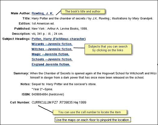 catalog record