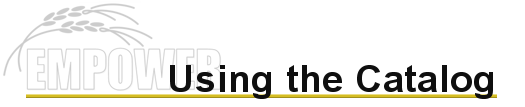 Using the online catalog title