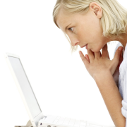 girl at computer