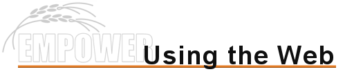 Using the Web title